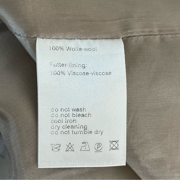 Akris Punto 100% Wool Pleated Cap Sleeve Color Blocked Dress Size 6 - Picture 8 of 8